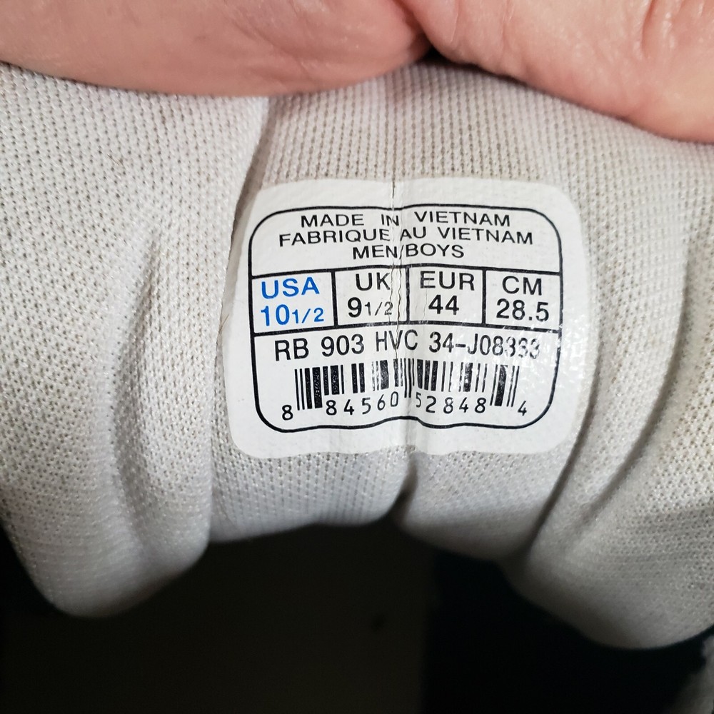 Black Reebok Size 10.5 Used