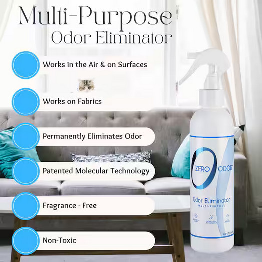 ZERO ODOR 8 oz. Multi-Purpose Odor Eliminator Spray