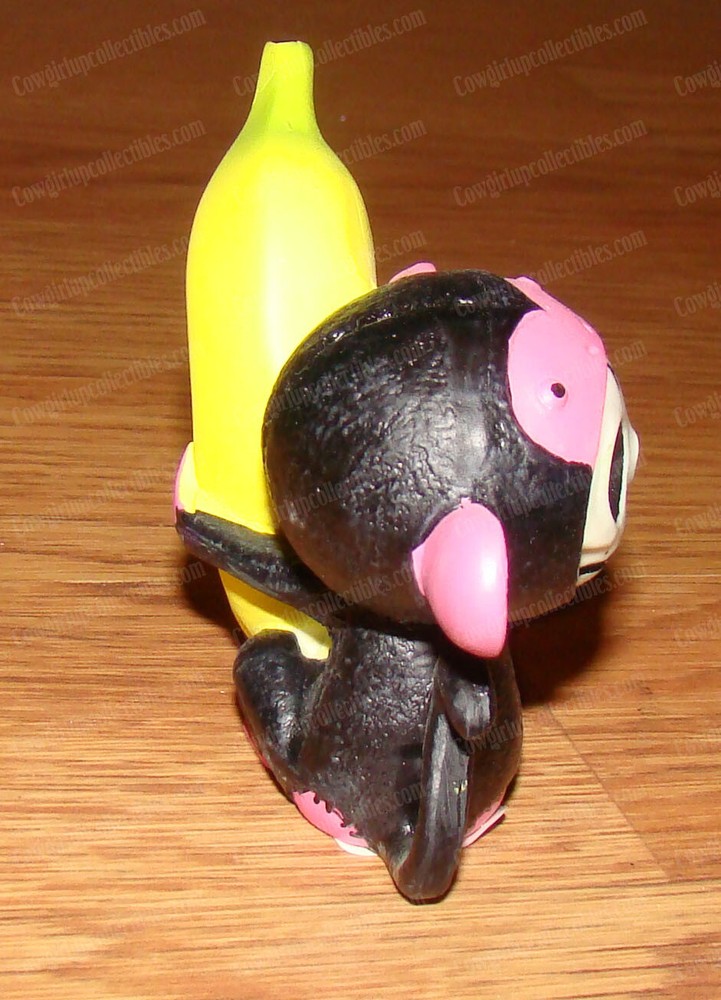 Furrybones Black Munky, Monkey with Banana (Summit Collection, 8145) Skeleton