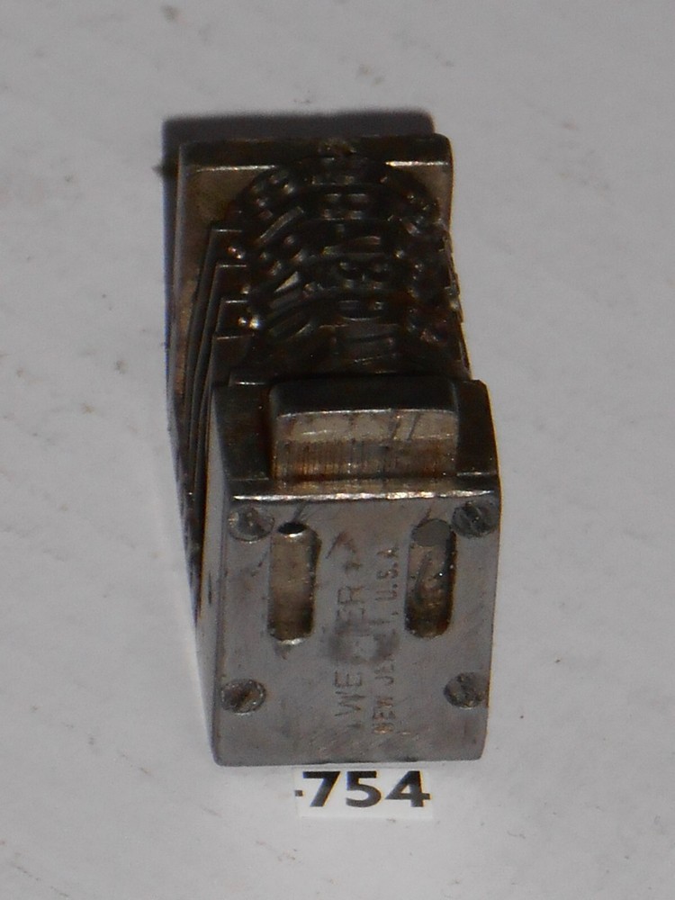WETTER | Reverse letterpress numbering machine | 754