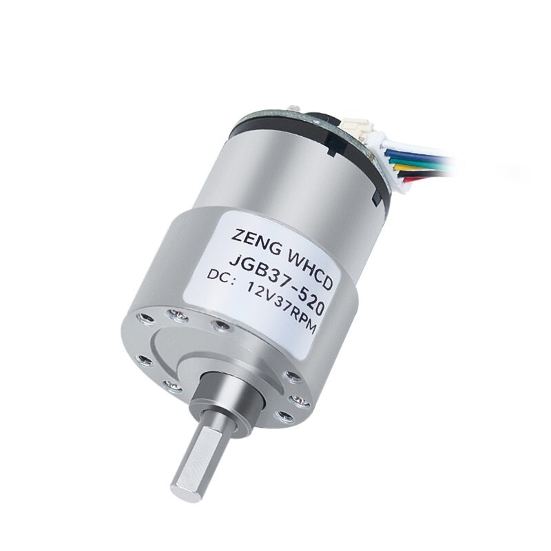 JGB37-520 Reduction Motor DC 6V 12V Hall Encoder With Speed Measurement Function