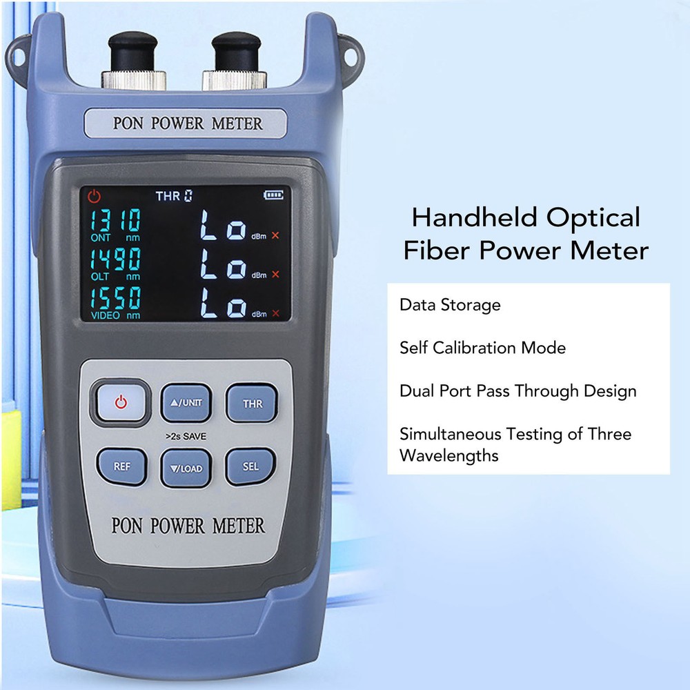 Optical Fiber Power Meter Digital Optic Cable PON Tester Testing Tool Set♪