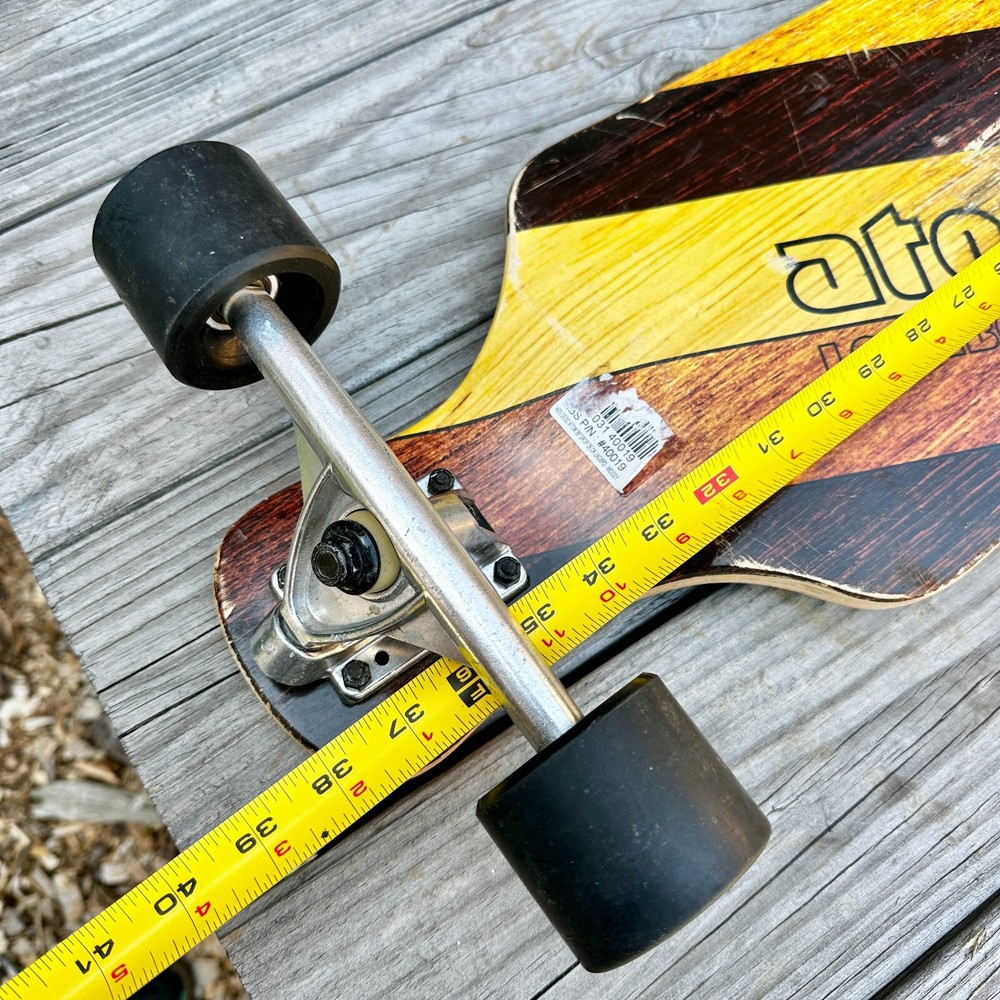 ATOM ~ Woody Drop-Deck Longboard ~ 39'' Skateboard ~