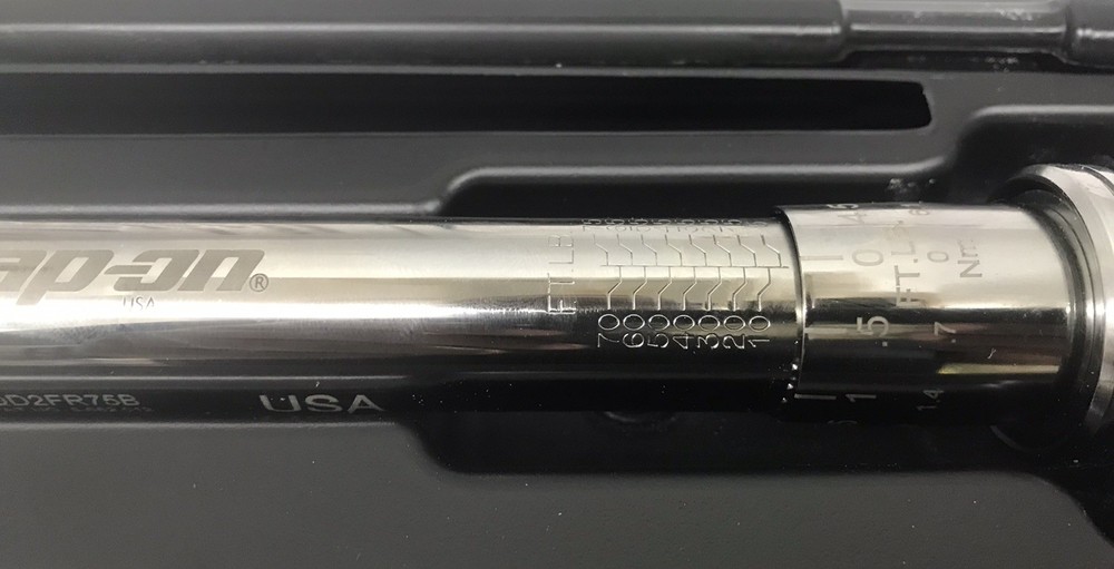 Snap-on Tools QD2FR75B 3/8” Drive Adjustable Click-Type Flex Torque Wrench