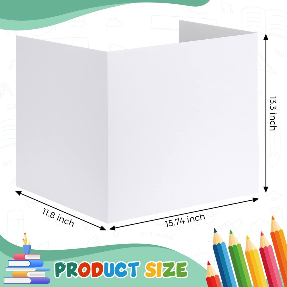 24 PCS Privacy Boards Student Desks Bright Colored Trifold Divider Panel
