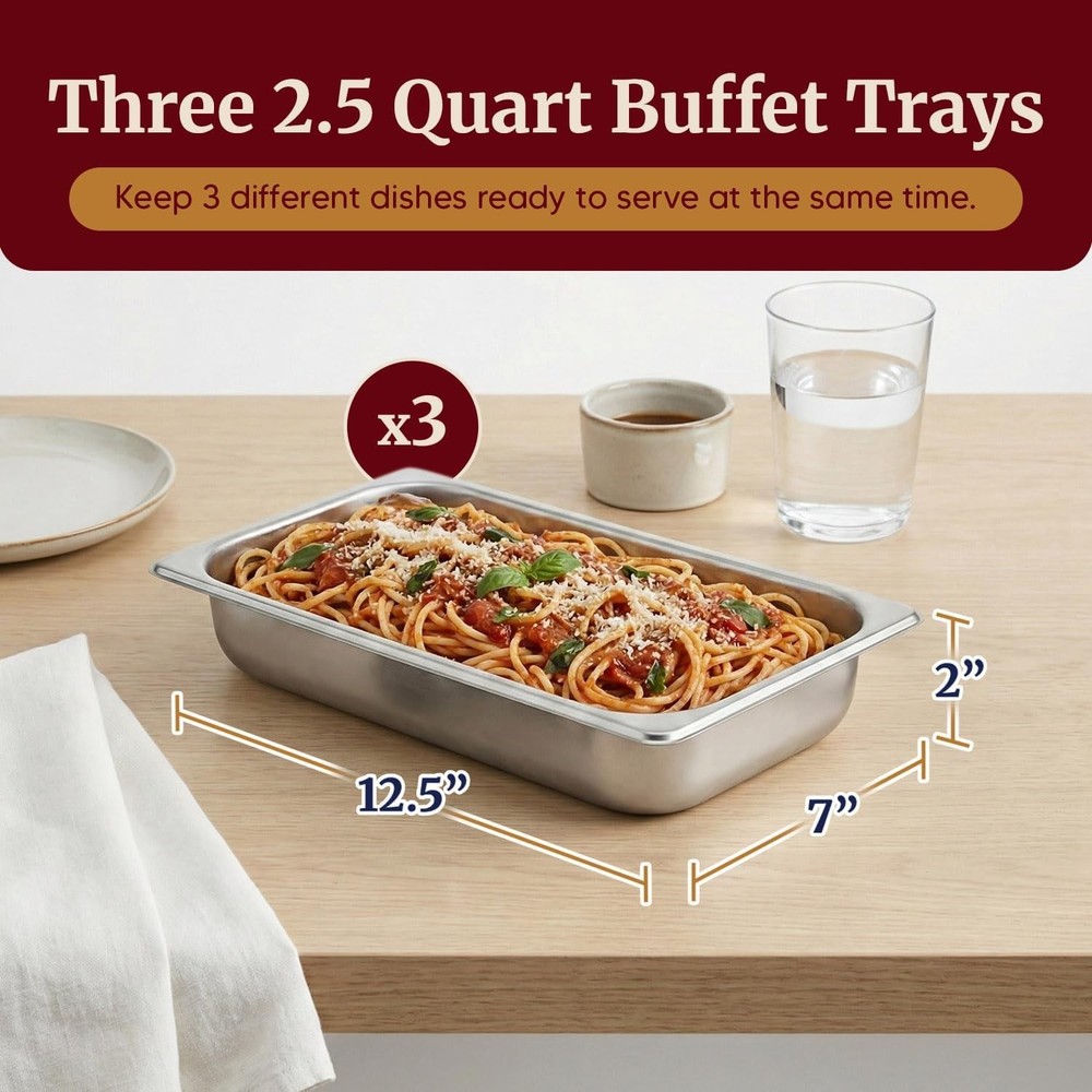 EWM-6171 Buffet Server with Temperature Control