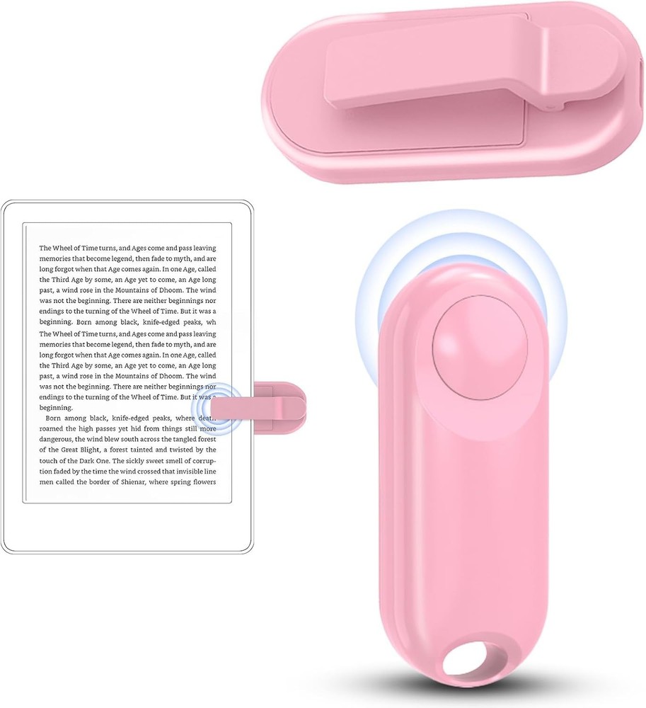 DATAFY Page Turner & Remote Shutter for Kindle/Phone Remote Control Clicker PINK