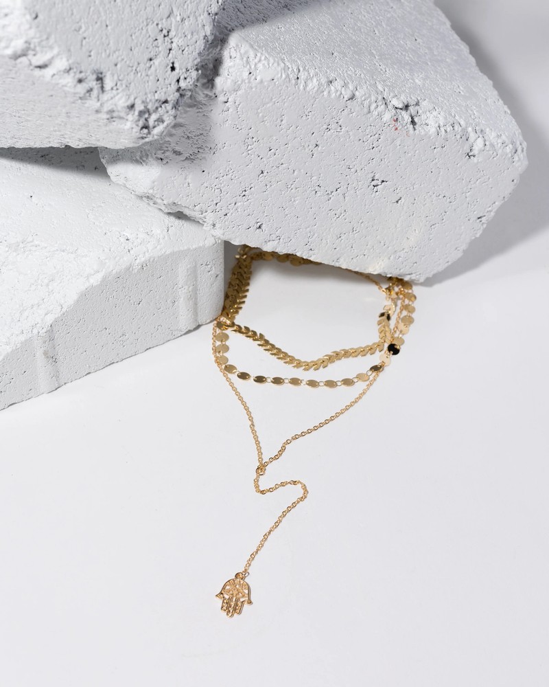 Goldtone Multi Strand Necklace