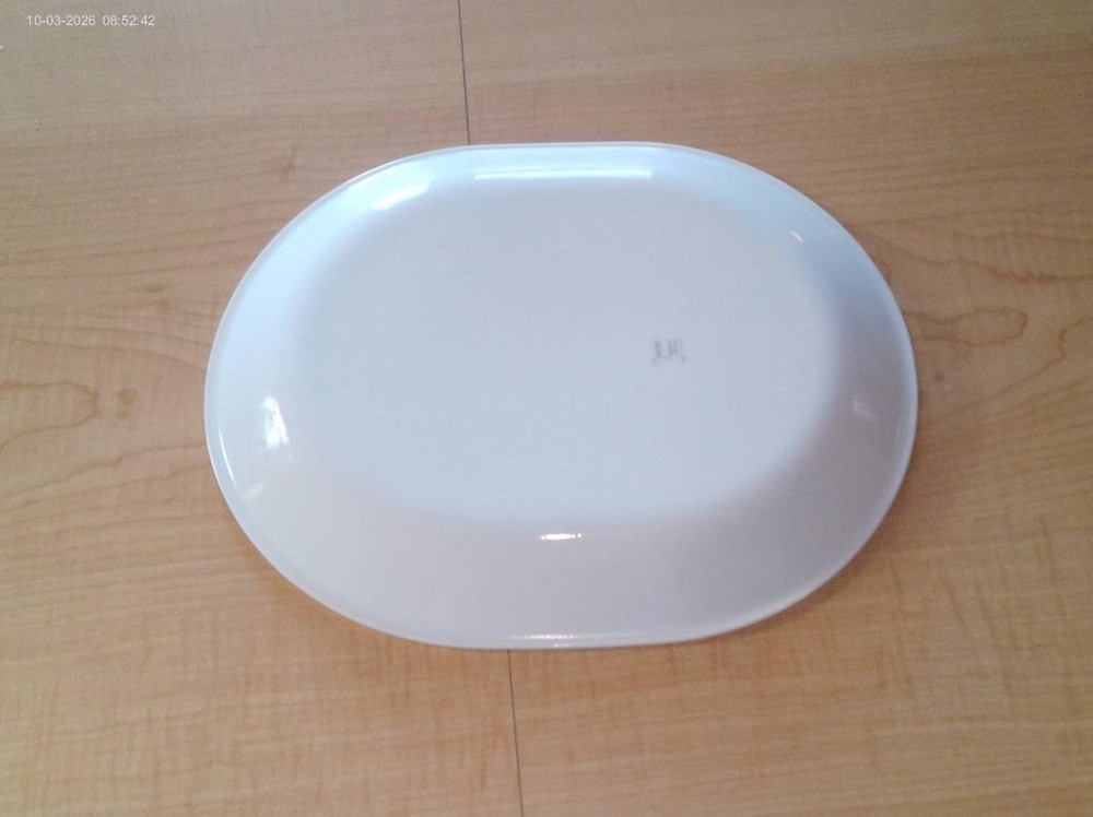 1 Corelle Corning Ware Blue Snowflake Oval Serving Platter 10" X 12"