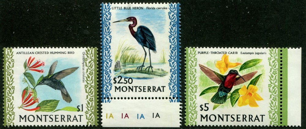 Montserrat #241, 242, 243 Mint