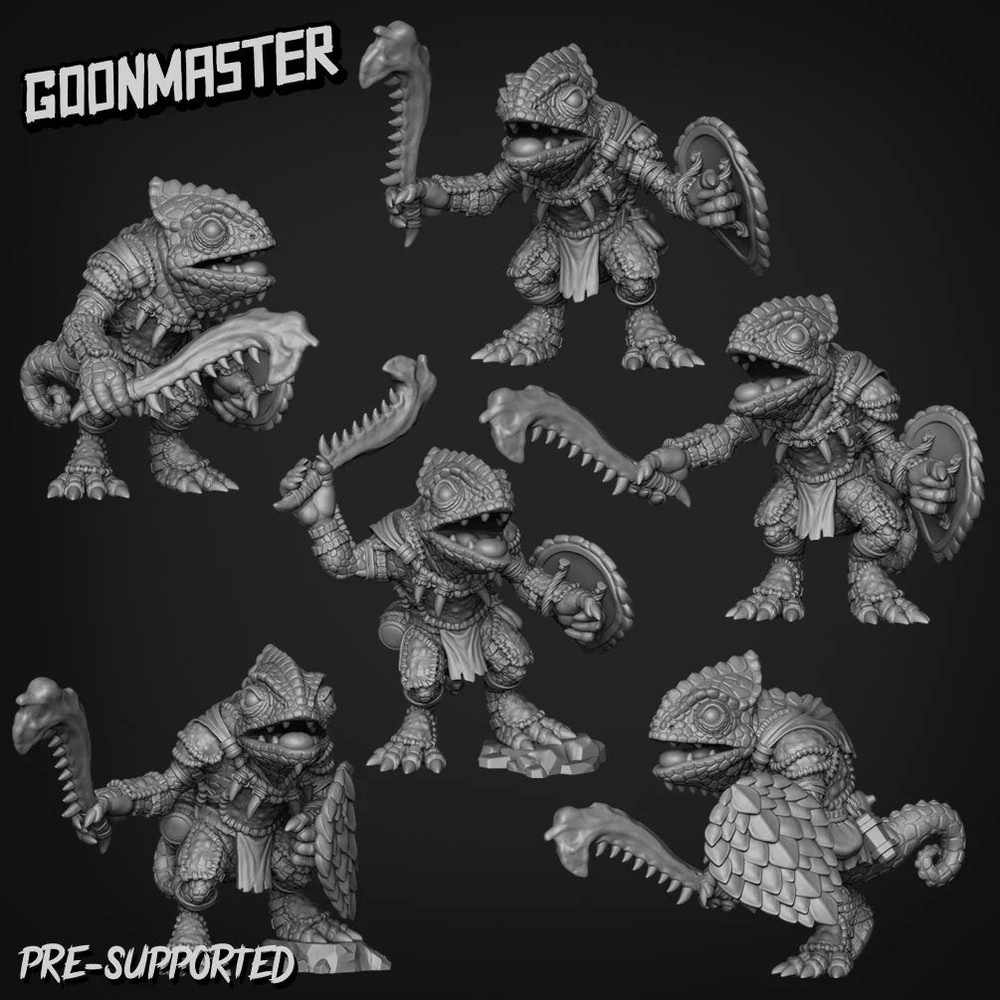 Lizard Folk Jungle Fighter Miniature