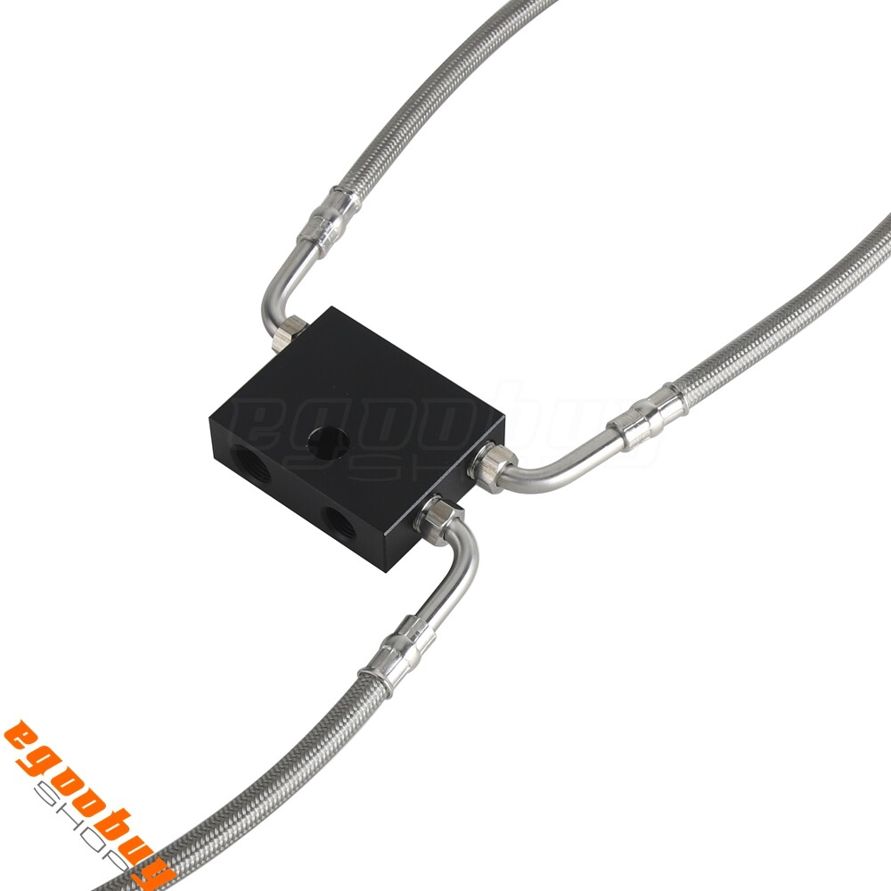 Silver Front ABS Upper Lower Complete Brake Line Kit Fits For Harley Softail 18+