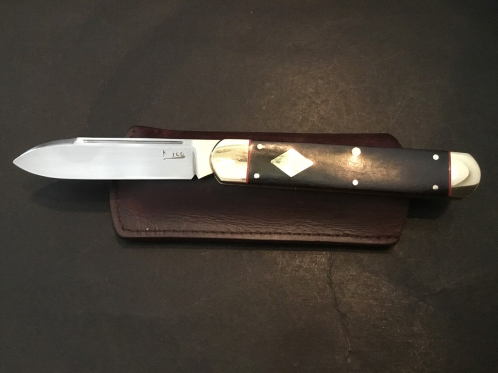 Custom K'Roo Willem O'Kelly Upscale Slipjoint Folder Folding Knife