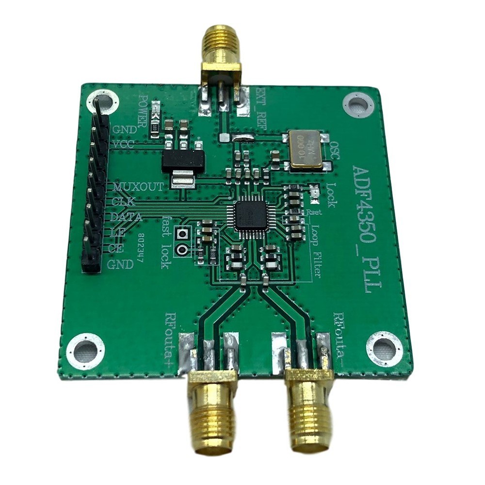 Low Phase Noise ADF4350 RF Signal Source Module for Precision Applications