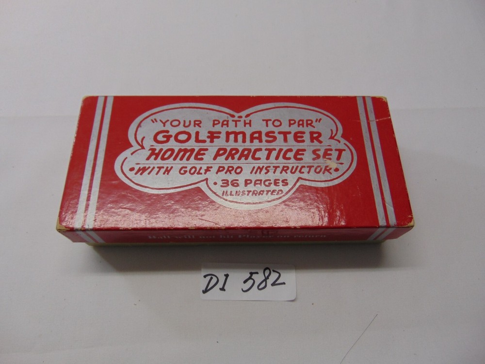 Vintage Golf Master Home Practice Set Pro Instructor Golfmaster Old