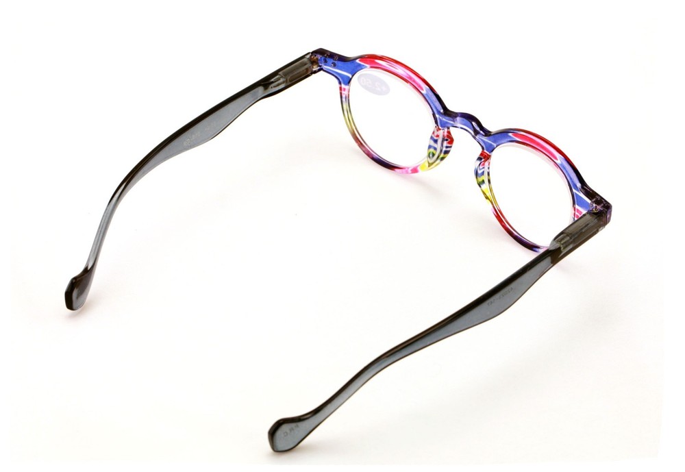 Professor Round Circle Reader Spring Hinges Men Women Translucent Reading glasse