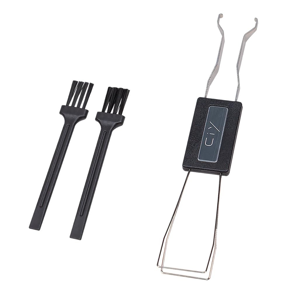 Stainless Steel Switch Keycap Puller Removal Tool With 2 Brushes DIY Kit