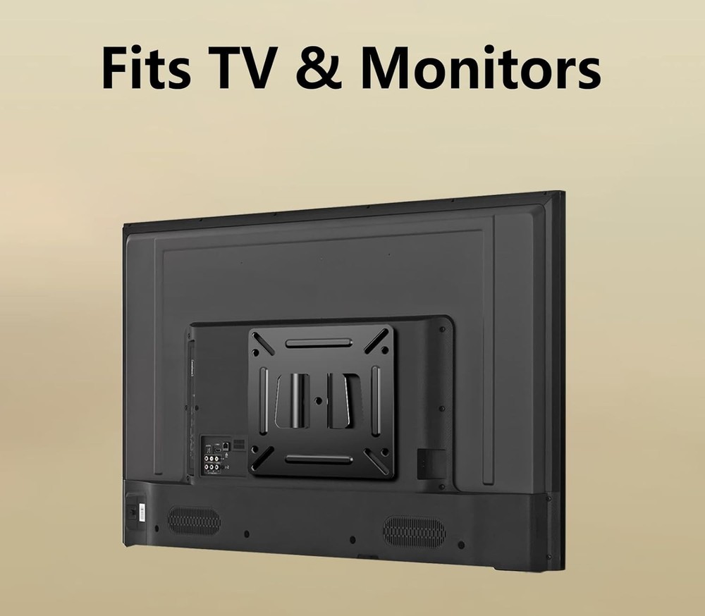 Monitor Wall Mount for 14”-27” TVs LED LCD Flat Screen, Small TV Mount...