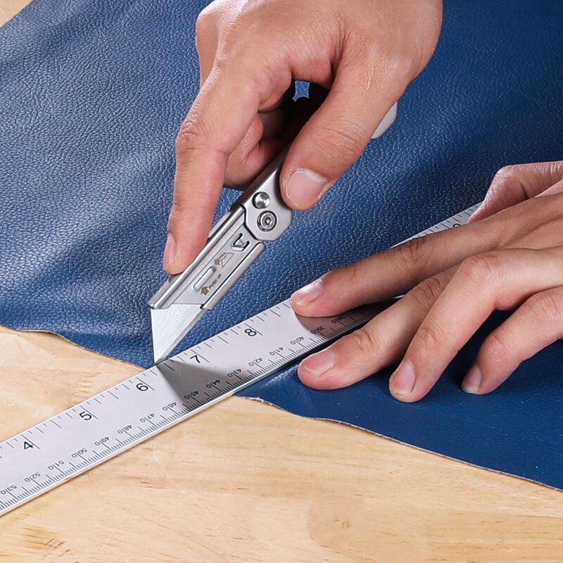 WORKPRO 3-Pack Folding Utility Knife Set Quick Change Blade Box Cutter EDC Knife