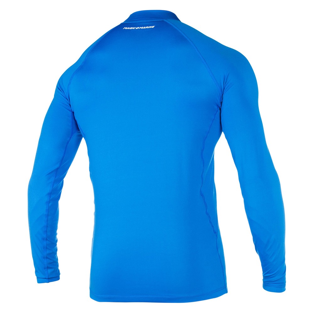 Magic Marine Cube Long Sleeve Rash Vest - Blue