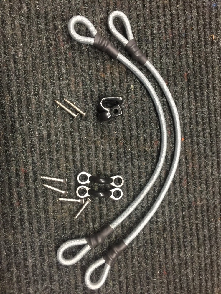 boat rod straps Silver/ Grey