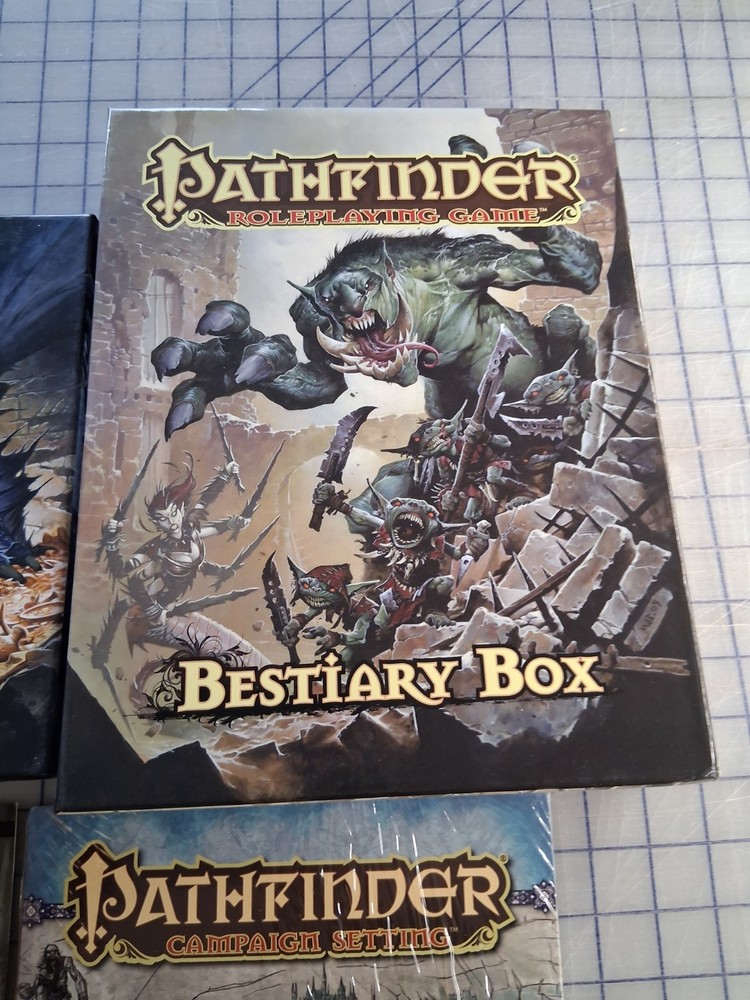 Pathfinder RPG Boxed Set & Pawn Collection – Beginner Box + Bestiary Box + Maps