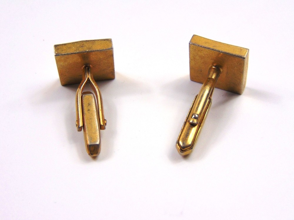 Vintage Square Gold tone cufflinks