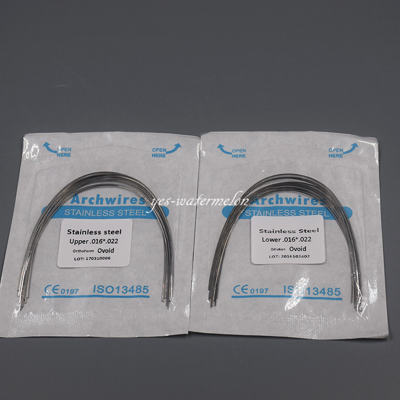 Dental Orthodonic Stainless Steel Rectangular Oval Arch Wire 16x22 Upper&Lower