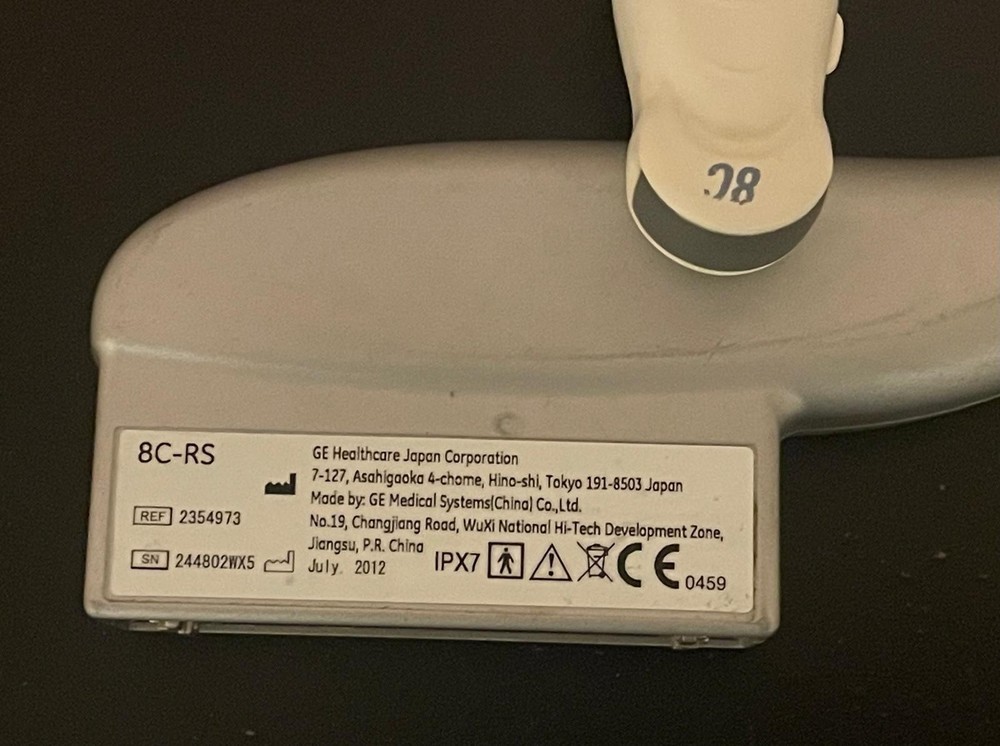 GE 8C-RS ULTRASOUND MICRO CONVEX PROBE.