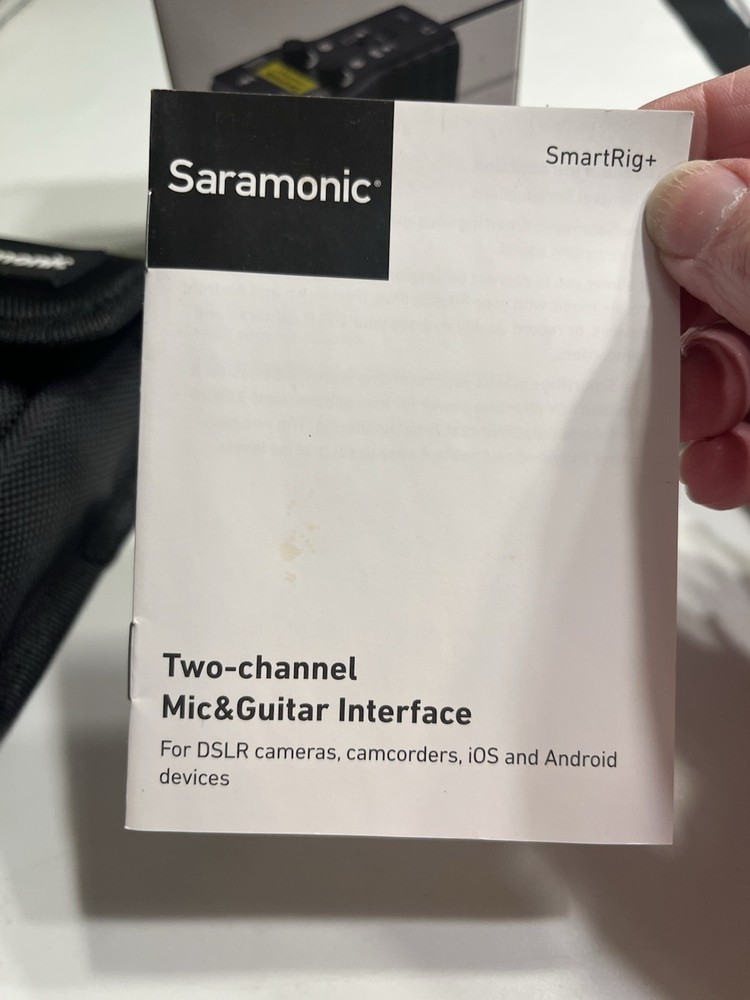 Saramonic SmartRig+ Two-Channel Mic Guitar Interface Recording IOS Android Test