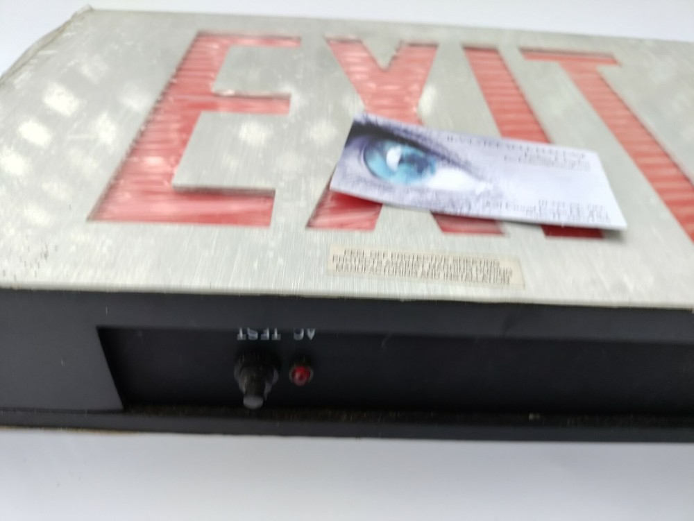 Emergency RED LED cast Exit sign CX series DIE CAST ALUMINUM Chloride systems