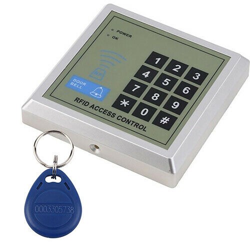 Electric Lock RFID Door Access Control Controller System Kit+10 Key Fobs Tags C