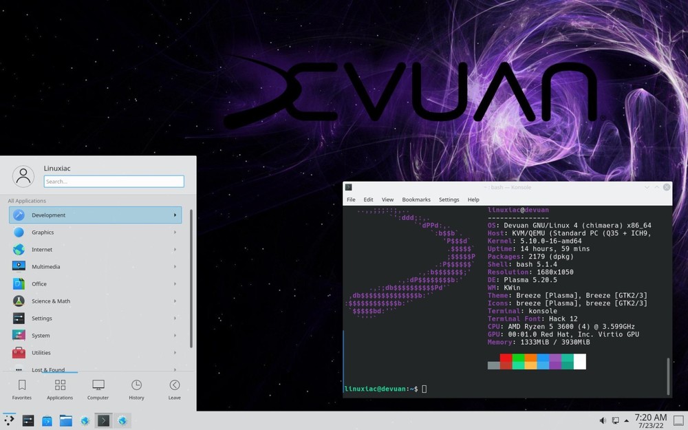 Devuan Linux Excalibur 6.0.0 Bootable USB Installer Latest Release PC MAC 64-Bit