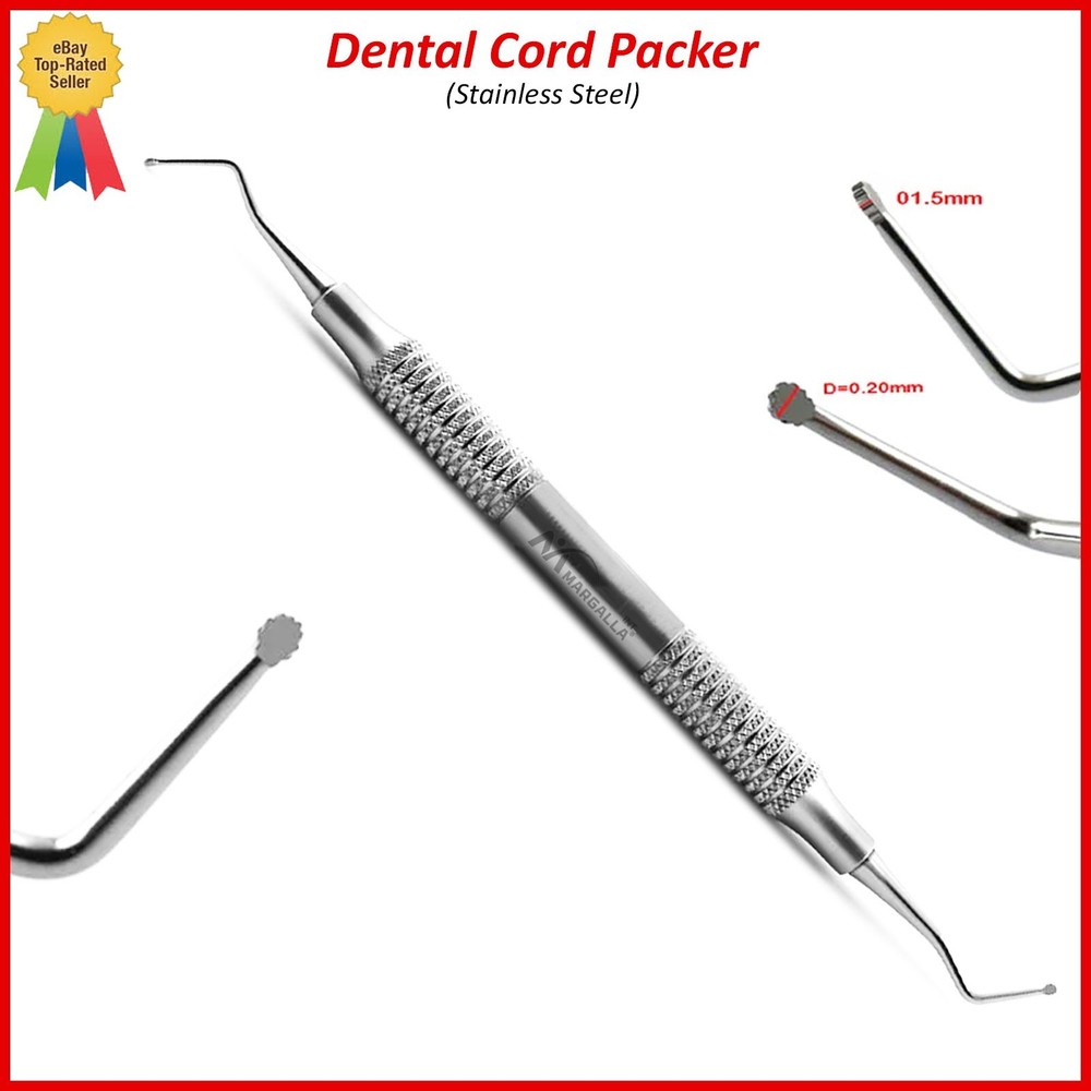 Dental Cord Packer Gingival Atraumatic Small Tip Retraction Surgical Instruments