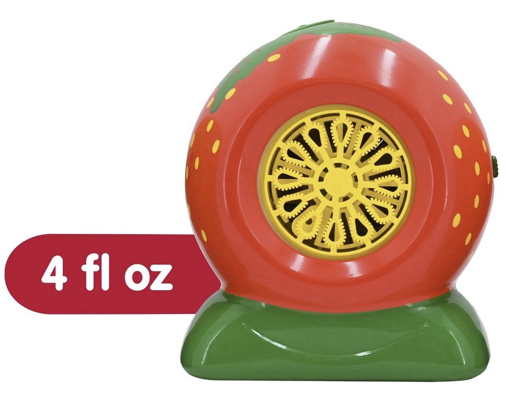 Strawberry Bubble Blower Includes Strawberry Scented Bubble Solution