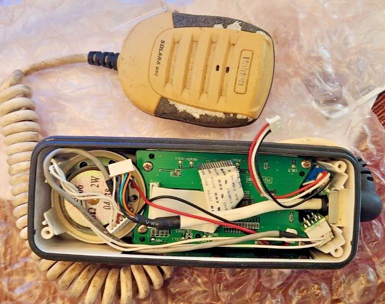 UNIDEN SOLAR DSC VHF FRONT FACIA,MIKE & PROCESSOR PCB AND LCD
