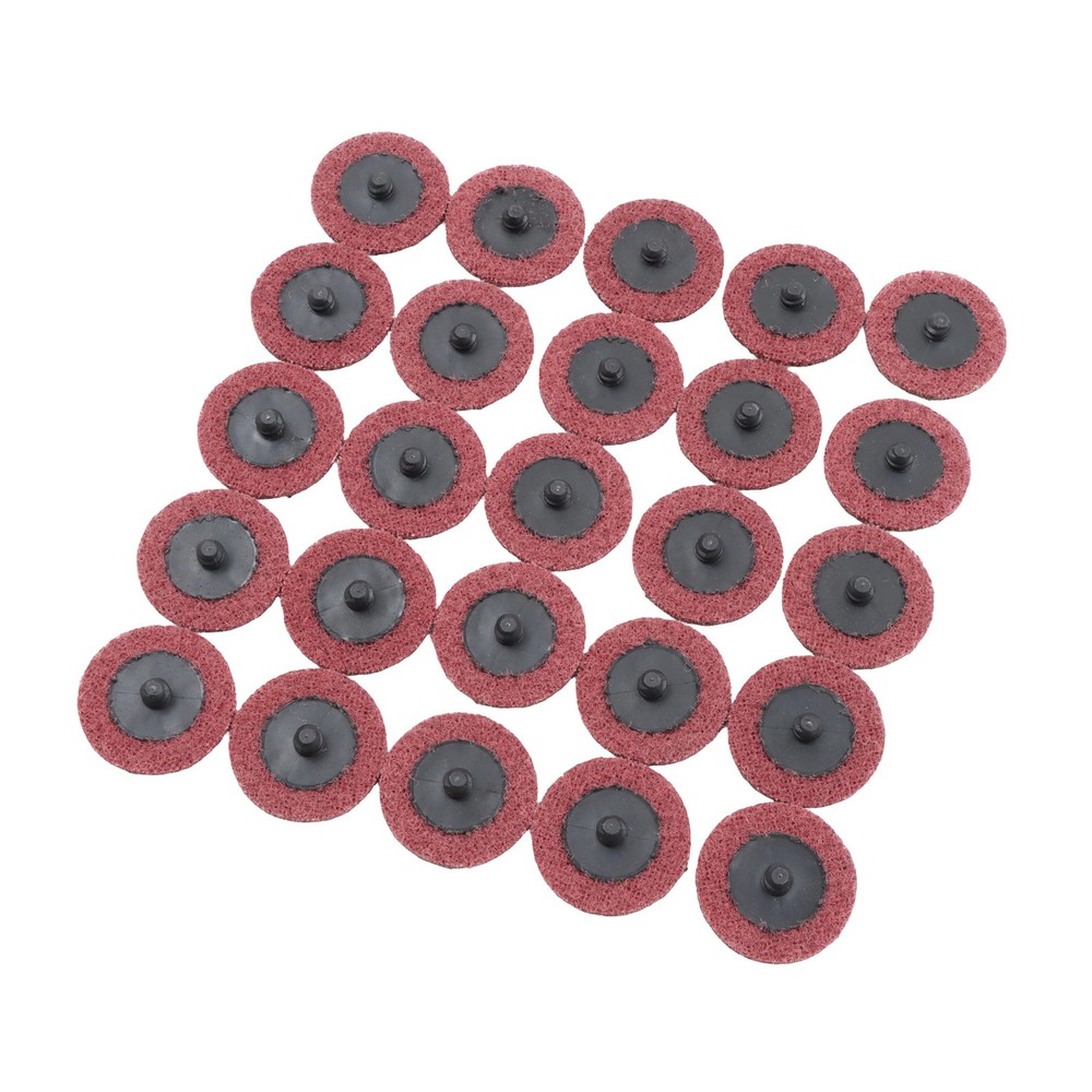 Surface Conditioning Quick Change Discs, 2" Red (Medium) Prep Pad - 25 Pack