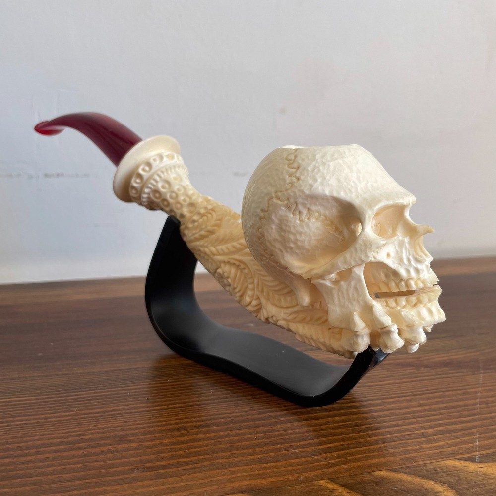 S.Yanik Meerschaum Pipe Skull