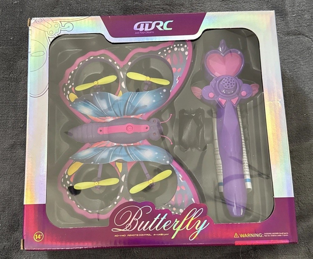 RC LED Flying Butterfly (Flapping Wings) – Remote Control Event / Party Prop