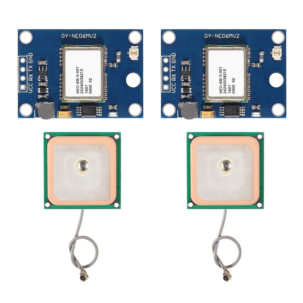 2Pcs GY-NEO6MV2 NEO-6M GPS Module with Flight Control for EEPROM MWC