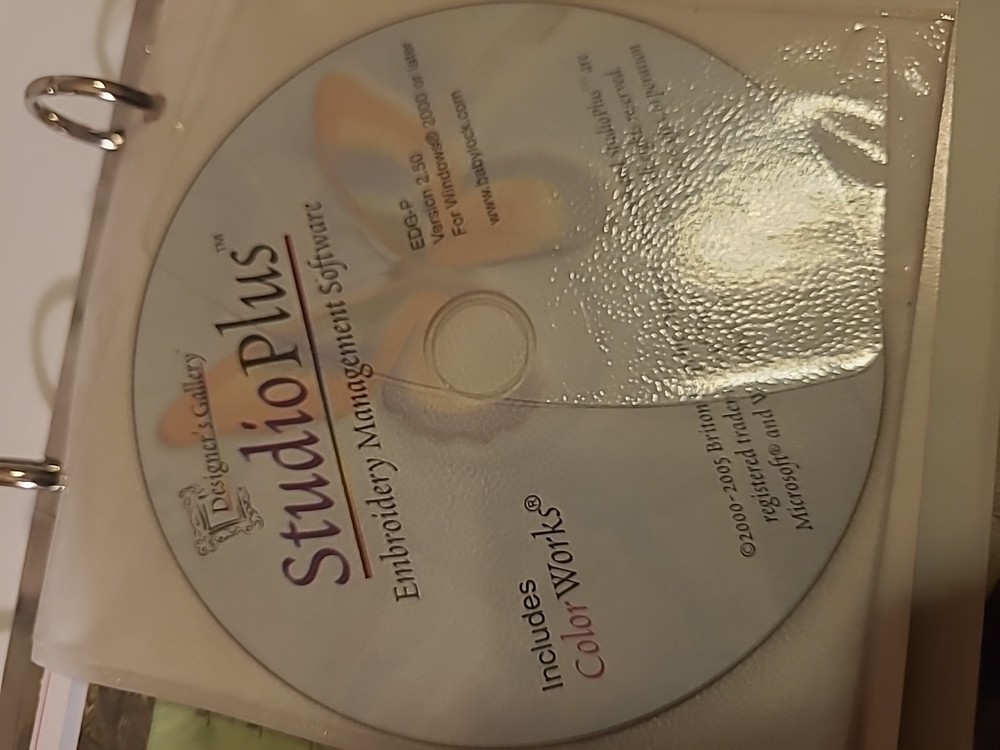 Designer's Gallery Studio Plus Embroidery Management Software W/ Color Works