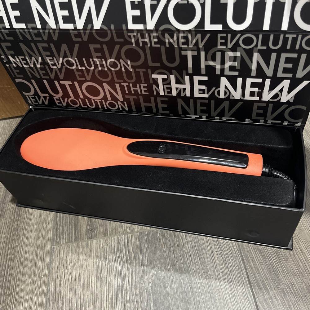 Evalectric Straight Brush Styler w/ Ceramic Surface & Negative Ion Technology