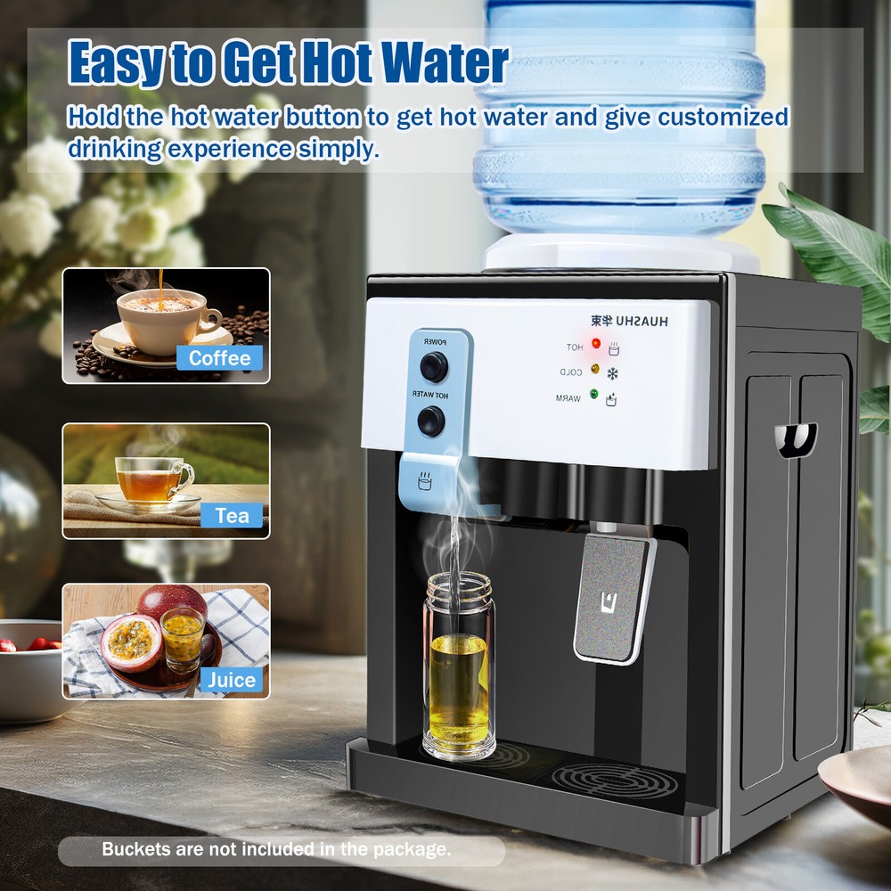 New 5Gallon Hot Cold Water Dispenser Top Loading Countertop Drinking Machine