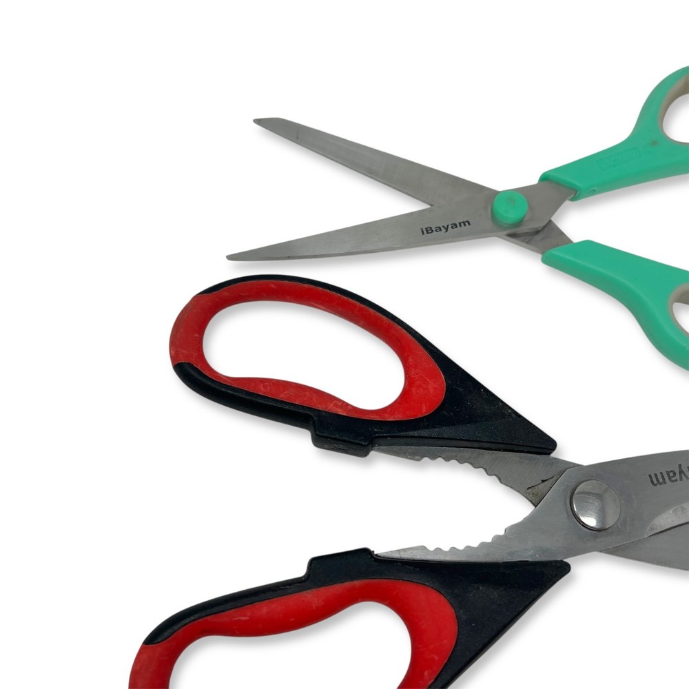 iBayam Multi-Purpose Mixed Scissors Lot, Kitchen All Purpose Shears, 3 Pcs