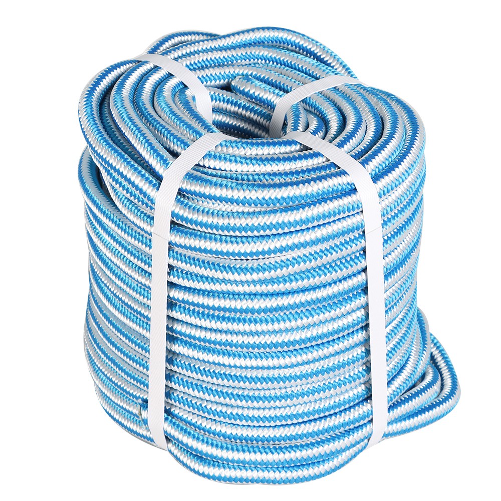 Braided Nylon Core Polyester Arborist Tree Rope 16 Strand 1/2" × 150'