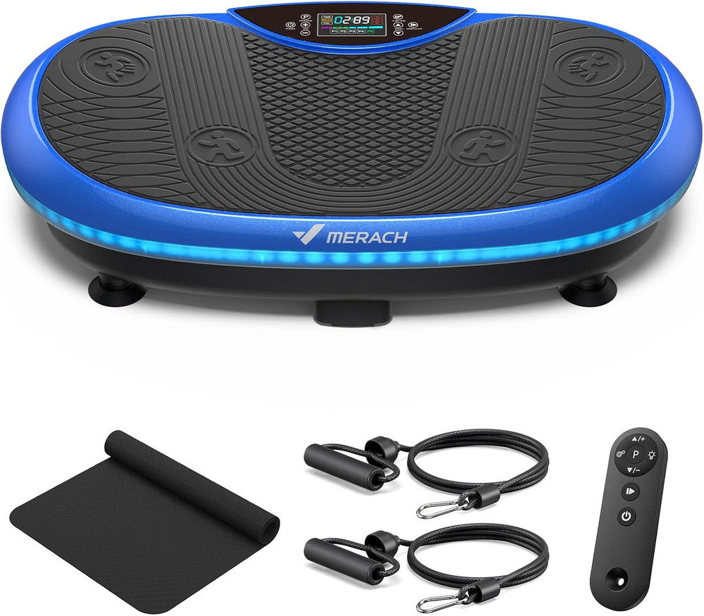 Vibration Plate Exercise Machine, 4D Whole Body Workout Vibrating Platform for L