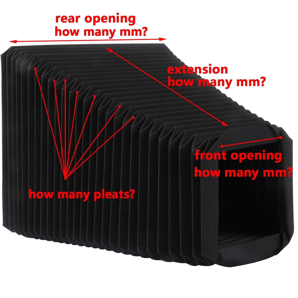Professional Hand Made Replacement Custom Bellow for 5x7 Large Format Camera DIY