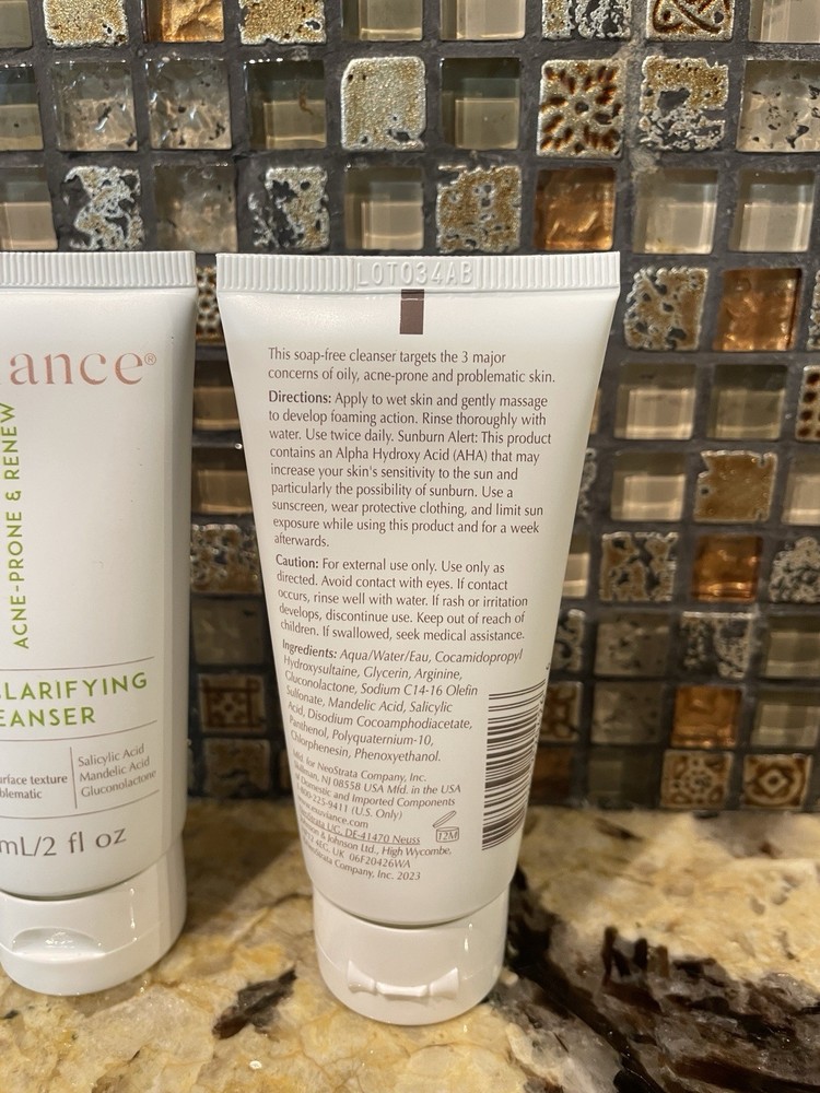 Bundle 3 EXUVIANCE 3 In 1 Clarifying Cleanser - 2 Oz Each- 6oz Total - NEW