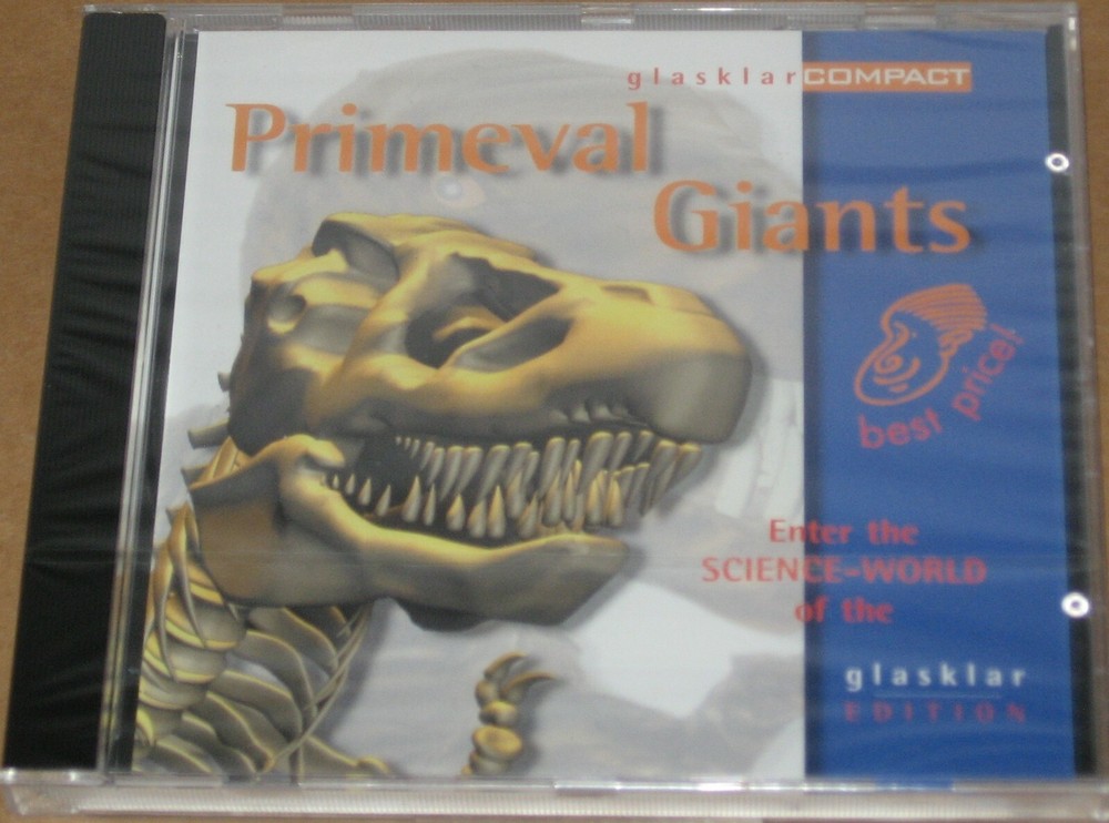 Glasklar Interactive Knowledge PRIMEVAL GIANTS New PC CD-ROM Free Ship! Dinosaur