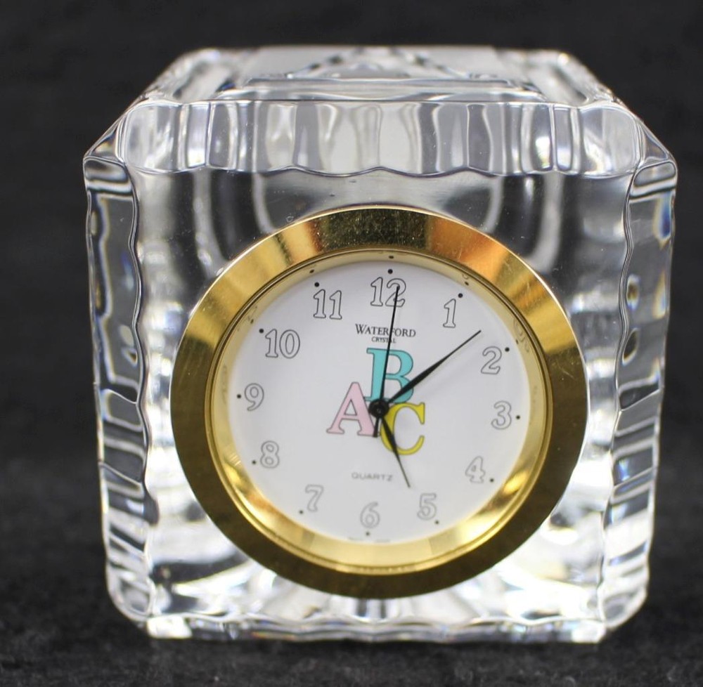 Waterford BABY BLOCKS Clock GREAT CONDITION